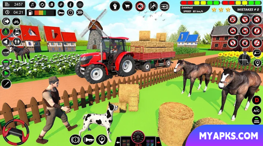 Real Tractor Driving Games