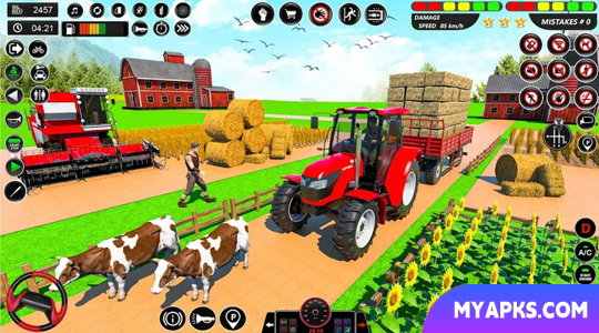 Real Tractor Driving Games