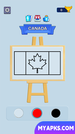 Draw The Flag: Geo Coloring