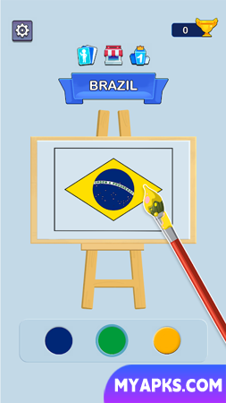 Draw The Flag: Geo Coloring