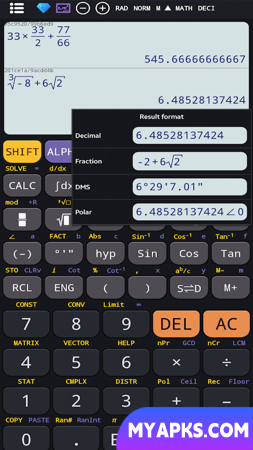 Scientific calculator plus advanced 991 calc