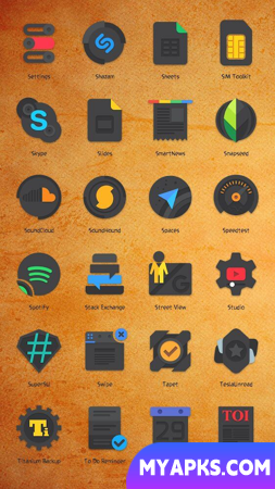 Crispy Dark: Icon Pack