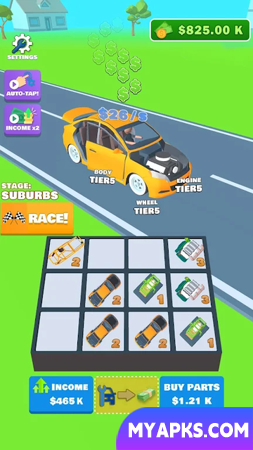 Merge Race - Idle Car games