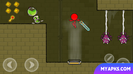 Red Stickman: Stick Adventure 