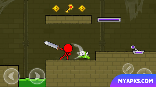 Red Stickman: Stick Adventure 