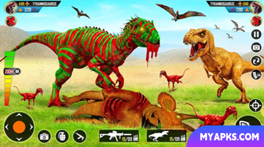 Wild Dinosaur Hunting Gun Game