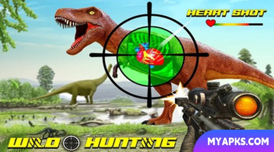 Wild Dinosaur Hunting Gun Game