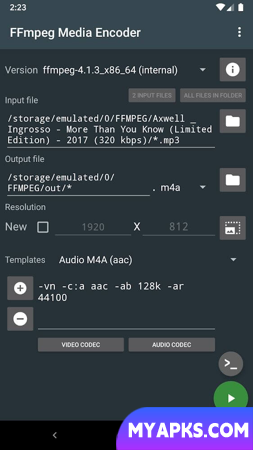 FFmpeg Media Encoder