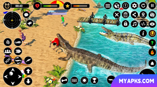 Animal Crocodile Attack Sim