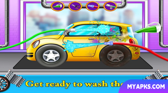 Auto car wash garage game