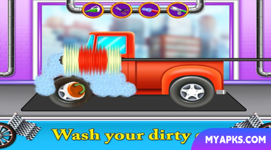 Auto car wash garage game