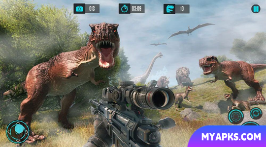 Real Dino Hunting Gun Games