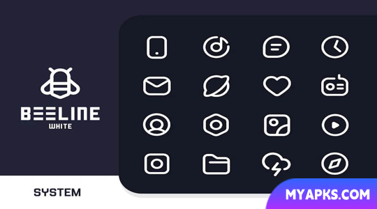 BeeLine White Iconpack