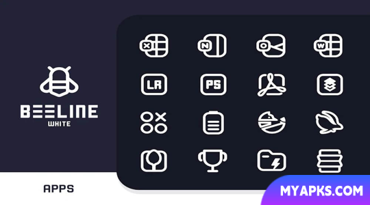 BeeLine White Iconpack