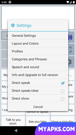 Speech Assistant AAC