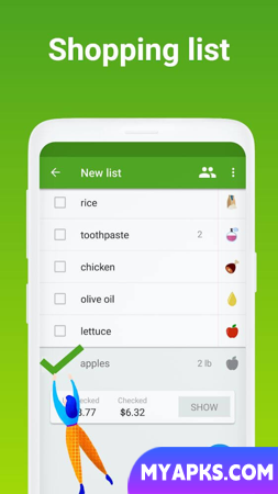 Grocery Shopping List Listonic