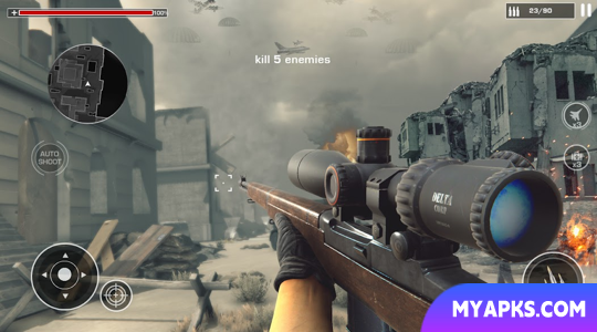 WW2 Sniper 3D: Pure War Games 