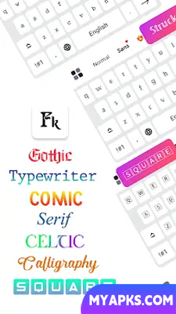 Fonts Keyboard: Şrift Sənəti