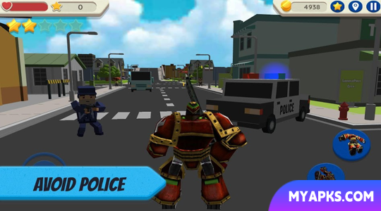 Robot Hero: City Simulator 3D 