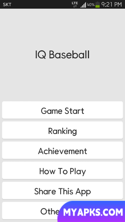 IQ Baseball - Number Puzzle