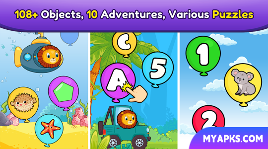 Balloon Pop Kids Learning Game