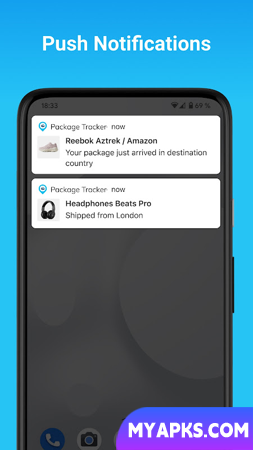 Package Tracker - pkge Mobile