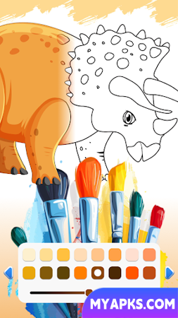 Cartoon Dinosaur Coloring Book