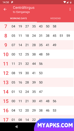 Riga Transport - timetables