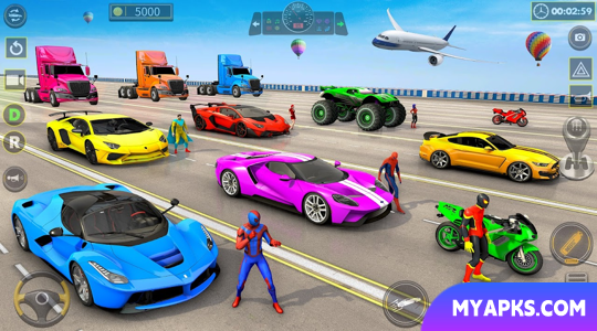 Superhero Car Stunt Game 3D