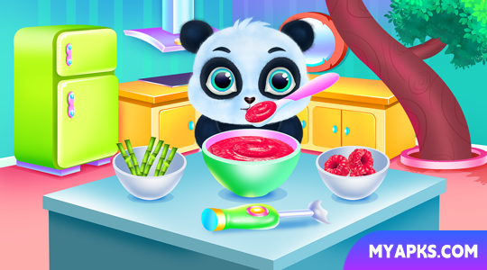 Cute Panda Caring and Dressup