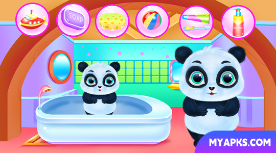 Cute Panda Caring and Dressup