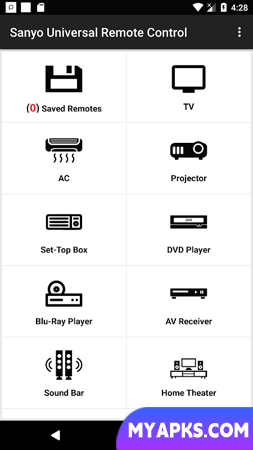 Sanyo Universal Remote