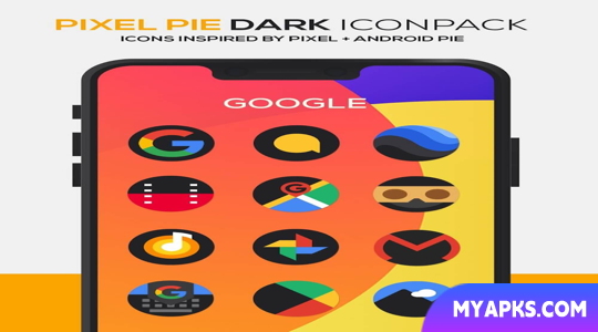 Pixel DARK Icon Pack