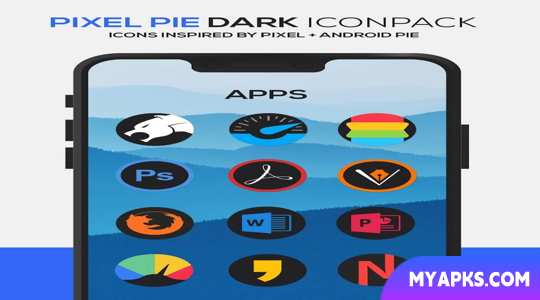 Pixel DARK Icon Pack