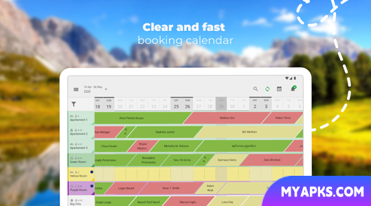 BedBooking booking calendar