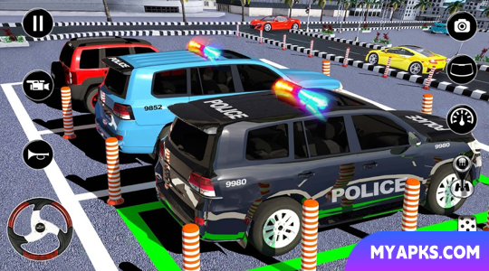 Police Prado Parking Car Games