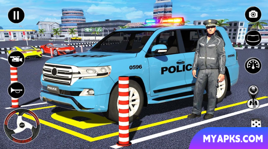 Police Prado Parking Car Games